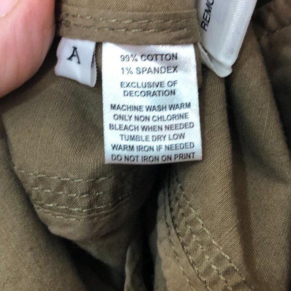 Ann Taylor LOFT Dark Khaki Double-Breasted Peplum Jacket with Raw Trim 2P - Picture 6 of 10